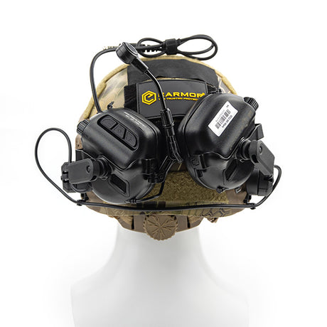 Kit de fixation Earmor M19C pour casques de communication M31 et M32 sur rails ARC