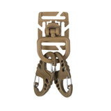 Kit de fixation MOLLE Mil-Tec en polyoxyméthylène avec 4 mousquetons en S et 2 D-Ring Duraflex pivotants 360°