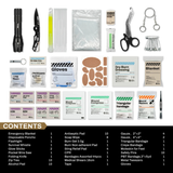 Kit de premiers secours Rhino Rescue Adventure Mini IFAK (trousse de secours pleine)