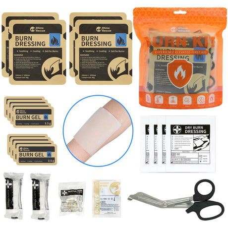 Kit de secours pour soin des brûlures Rhino Rescue Burnshield Professional