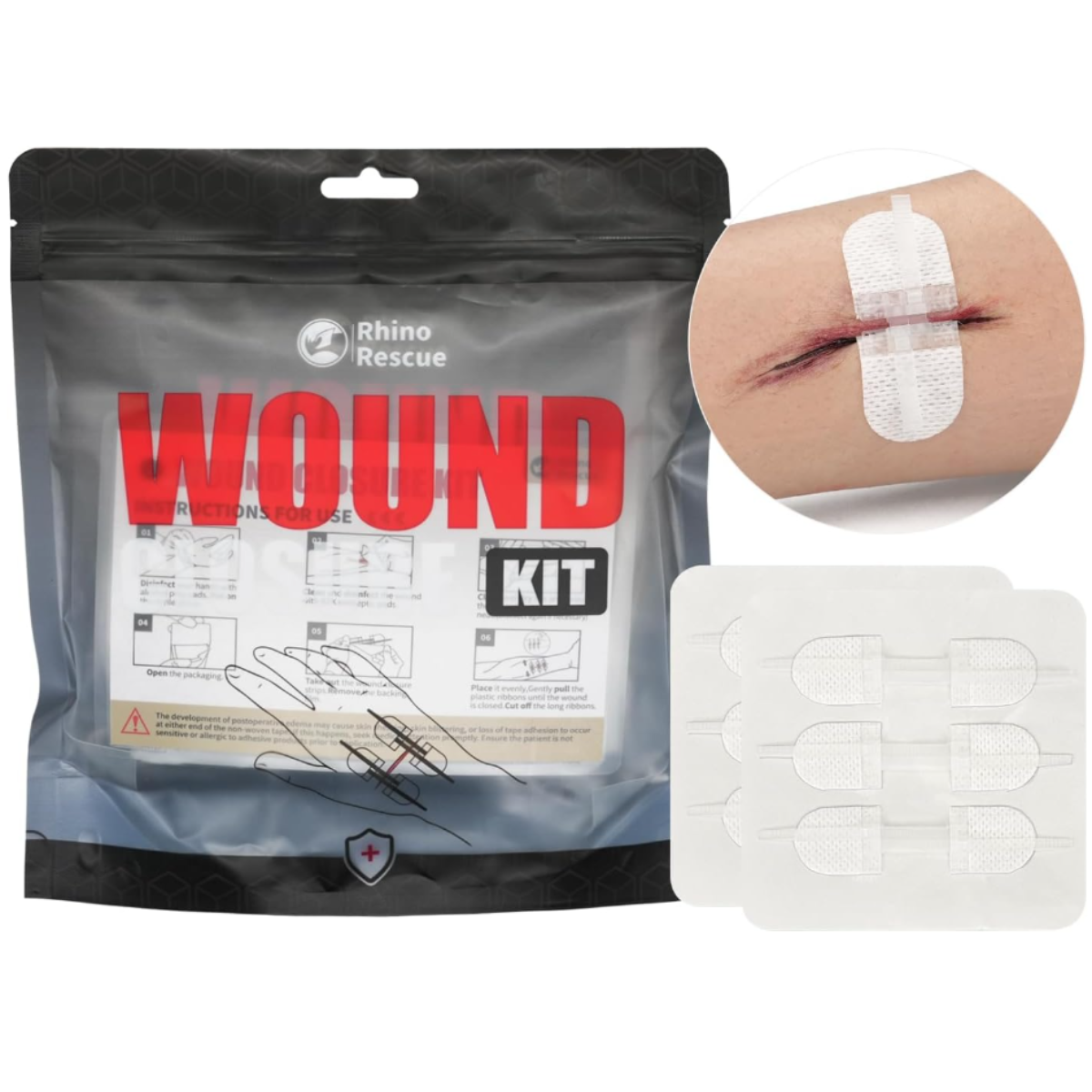 Kit de soin des plaies Rhino Rescue Wound Kit