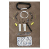 Kit de survie Mil-Tec compact avec 3 m de paracord polyester et accessoires de survie