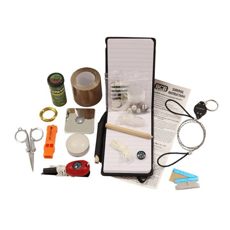 Kit de survie SERE BCB 21 pièces avec crème de dissimulation et ciseaux pliants