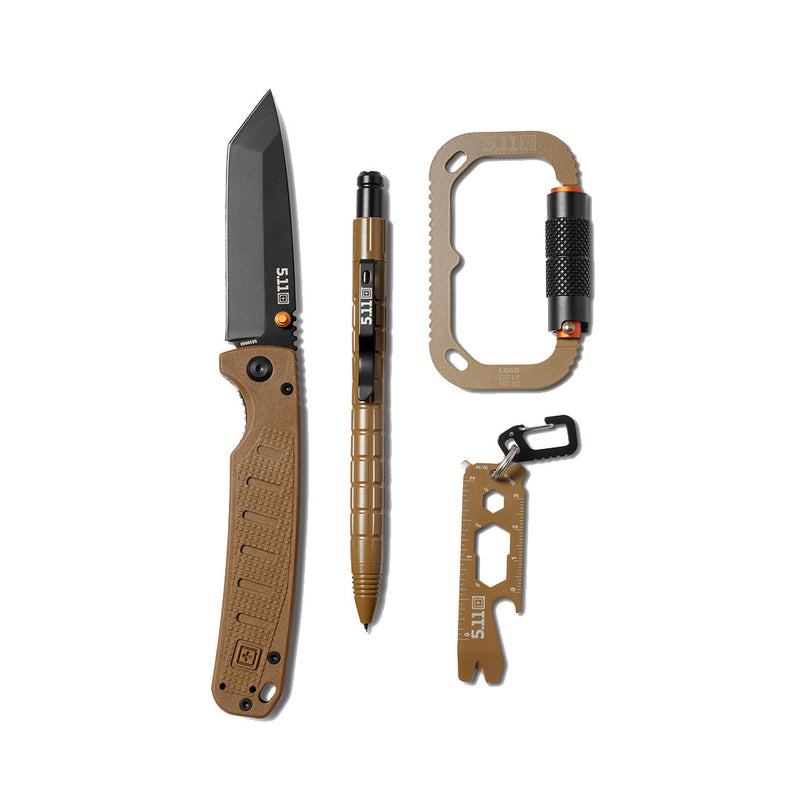 Kit d'outils 5.11 Tactical Trailblazer Gift Set 4 pièces couteau stylo outil et mousqueton