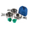 Kit popote Mil-Tec 2 personnes en acier inoxydable poêle 2 casseroles et 2 gobelets