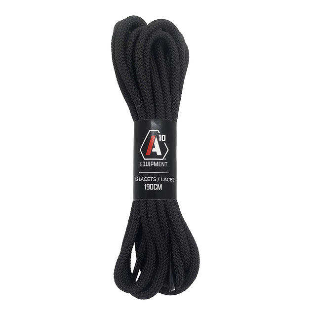 Lacets A10 Equipment SÉCU-ONE 190 cm en polyester pour tige haute 8 pouces