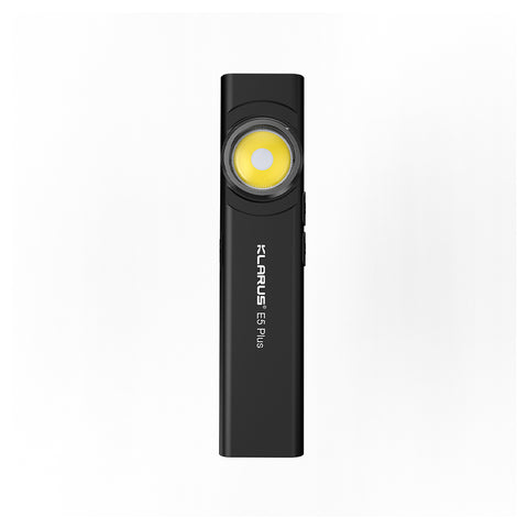 Lampe de casque Klarus E5 PLUS 650 lumens portée 32 m IPX4 en alliage d'aluminium de qualité