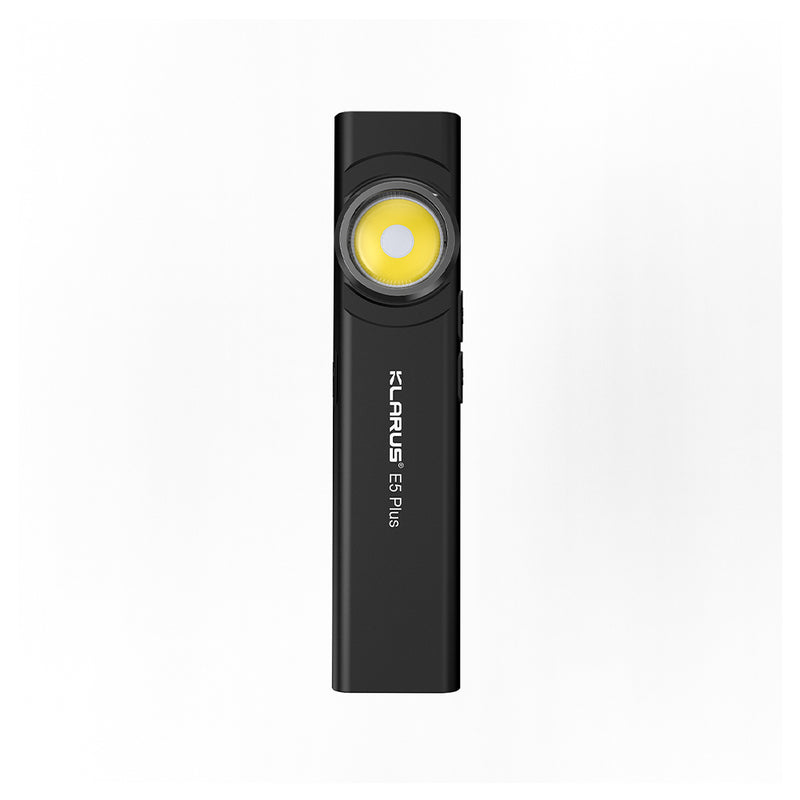 Lampe de casque Klarus E5 PLUS 650 lumens portée 32 m IPX4 en alliage d'aluminium de qualité
