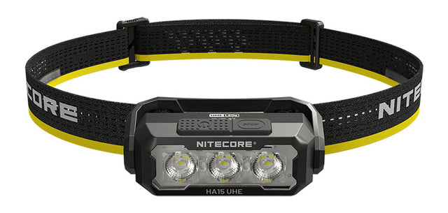Lampe frontale Nitecore HA15 UHE 400 lumens portée 80 m étanche IP66