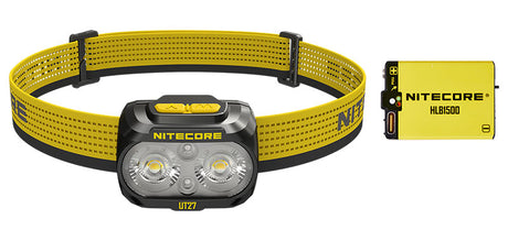 Lampe frontale Nitecore UT27 800 lumens portée 168 m rechargeable USB-C étanche IP66