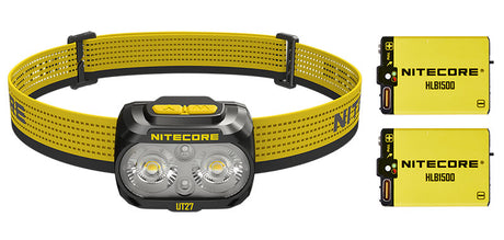 Lampe frontale Nitecore UT27 Pro 800 lumens portée 168 m rechargeable USB-C étanche IP66