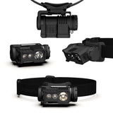 Lampe frontale Princeton Tec Ghost X MPLS 300 lumens infrarouge 940 nm trois platines