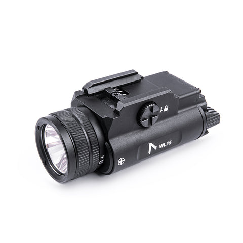 Lampe pour arme Nextorch WL15 1 200 lumens portée 420 m IPX7 en alliage d'aluminium de qualité