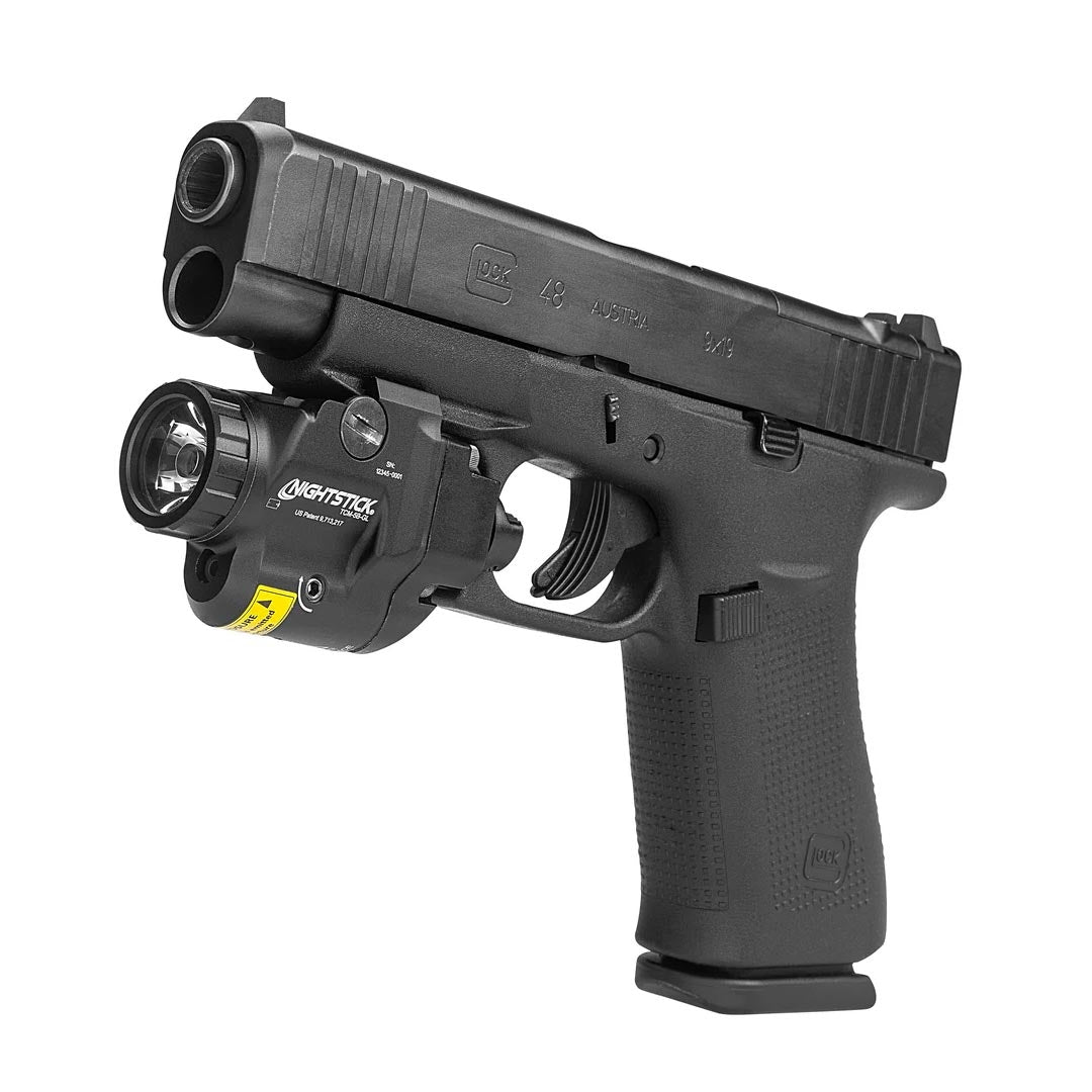 Lampe pour arme Nightstick TCM-5B-GL 650 lumens et laser vert 520 nm pour rail court