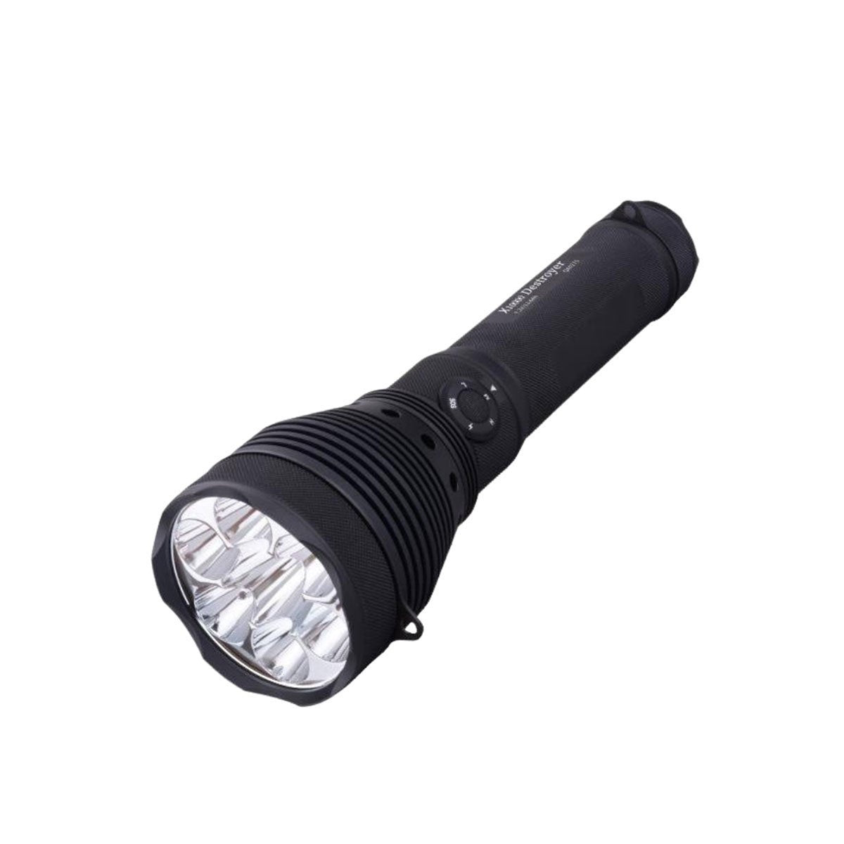 Lampe projecteur Powertac X10K 9 500 lumens 490 000 candela portée 1 400 mètres