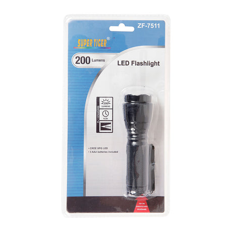 Lampe tactique Ares 400 lumens en aluminium anodisé sur 3 piles AAA autonomie 5 heures