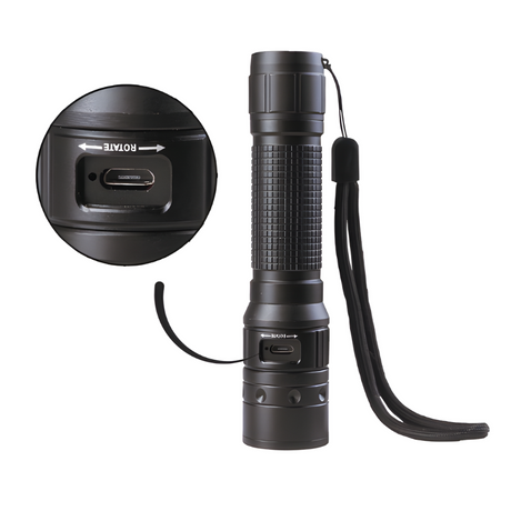 Lampe torche Mil-Tec Operator MT1R LED Cree XPG3 rechargeable 500 lumens IPX4
