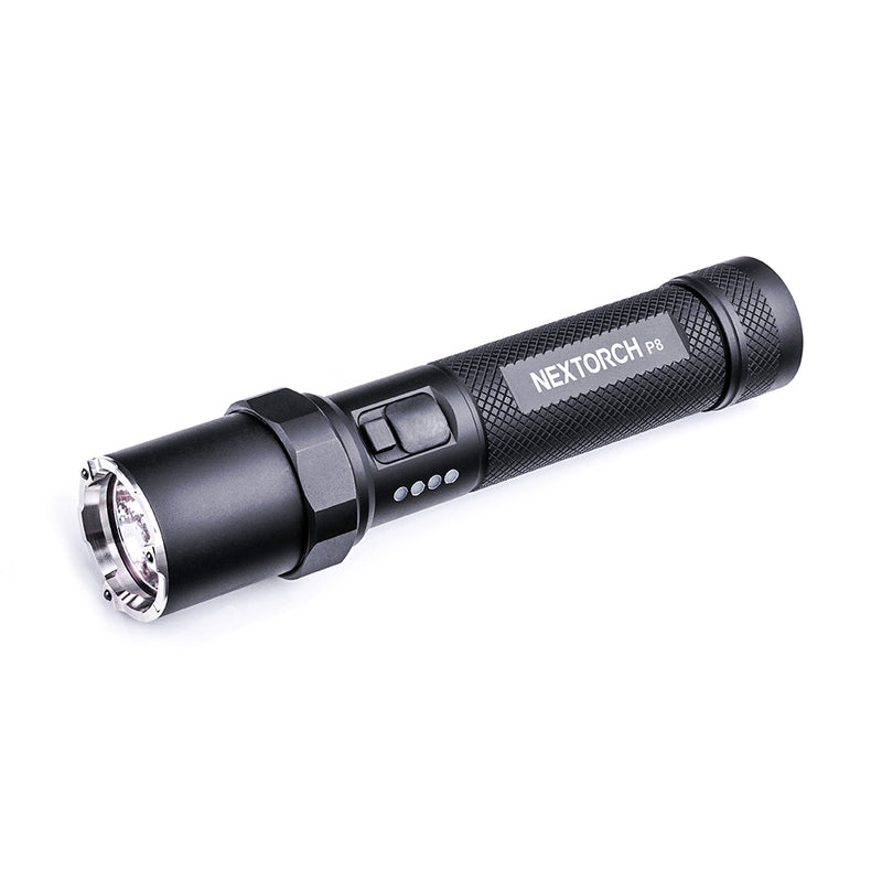 Lampe torche Nextorch P8 1 600 lumens portée 252 m IPX7 en alliage d'aluminium de qualité