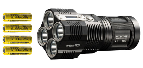 Lampe torche Nitecore TM28 avec accus 6 000 lumens portée 655 m rechargeable étanche IPX-8