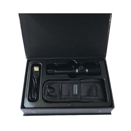 Lampe torche OPEX P13 rechargeable USB-C six modes portée 163 m avec étui