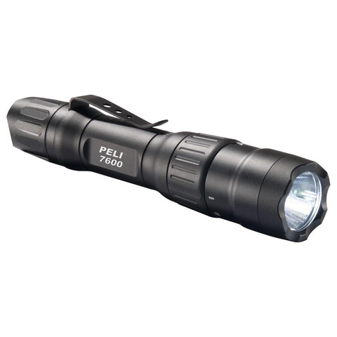 Lampe torche Peli 7600 LED rechargeable 1 080 lumens IPX8 avec modes rouge et vert