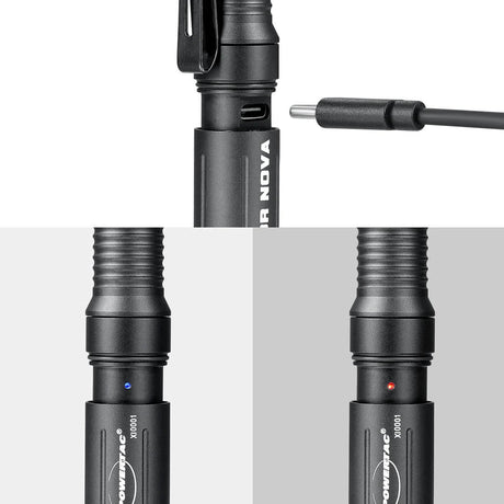 Lampe torche Powertac E3R Nova 820 lumens rechargeable en USB-C pour 36 grammes