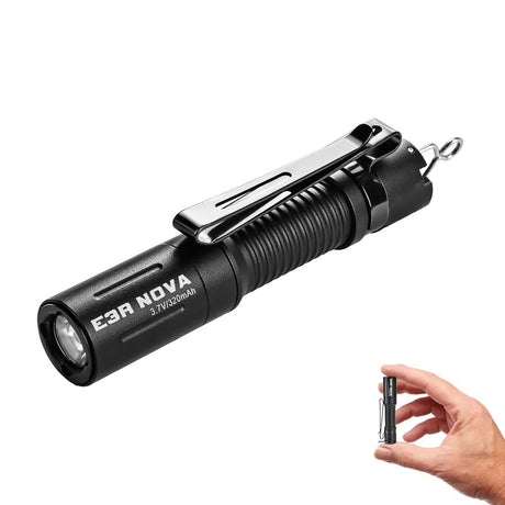 Lampe torche Powertac E3R Nova 820 lumens rechargeable en USB-C pour 36 grammes