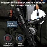 Lampe torche Powertac FlexBeam 1 200 lumens à faisceau réglable portée 700 mètres