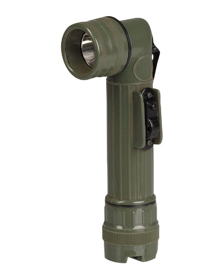Lampe torche coudée type US Mil-Tec 17 cm ampoule krypton 2 piles C portée 40 m