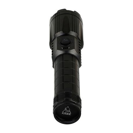 Lampe torche tactique Ares en aluminium 1800 lumens rechargeable avec batterie externe