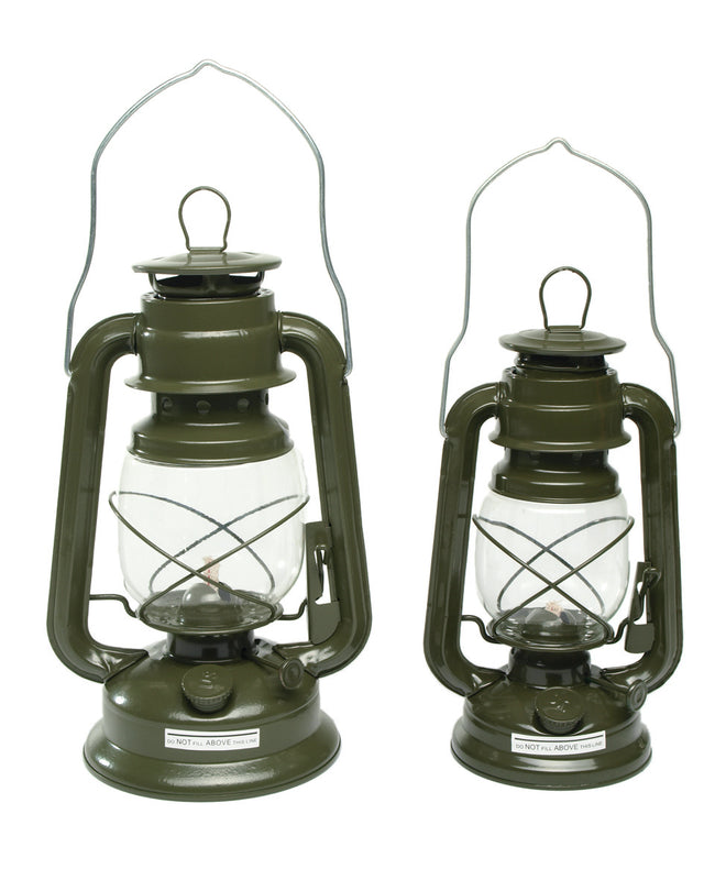 Lanterne tempête Mil-Tec en zinc hauteur 23 cm 370 g pour campement et base de vie
