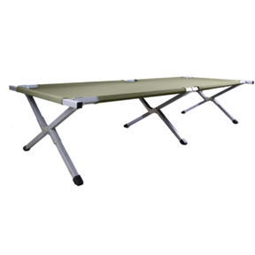 Lit picot type US Mil-Tec en acier 190 × 65 cm charge 200 kg avec sac de transport