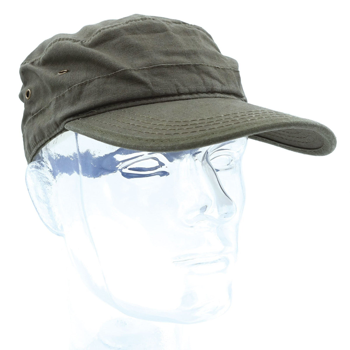 Lot de 10 casquettes type US coton Rip-Stop 215 g/m² réglage auto-agrippant