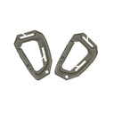 Lot de 2 mousquetons tactiques Mil-Tec en polyoxyméthylène 9,3 cm compatibles MOLLE (NON certifiés escalade ni secours)