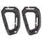 Lot de 2 mousquetons tactiques Mil-Tec en polyoxyméthylène 9,3 cm compatibles MOLLE (NON certifiés escalade ni secours)