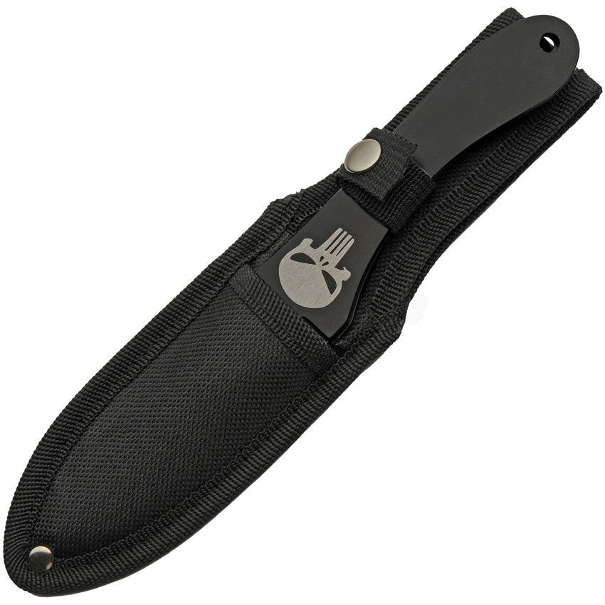 Lot de 3 couteaux de lancer Rite Edge Skull Thrower monobloc lame 102 mm