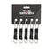Lot de 5 mousquetons utilitaires Tac Maven en aluminium dormant de 5 mm avec anneau