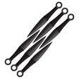 Lot de 6 couteaux de lancer Perfect Point à lame dague double tranchant avec housse