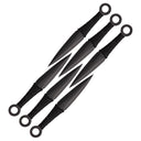 Lot de 6 couteaux de lancer Perfect Point à lame dague double tranchant avec housse