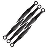 Lot de 6 couteaux de lancer Perfect Point à lame dague double tranchant avec housse
