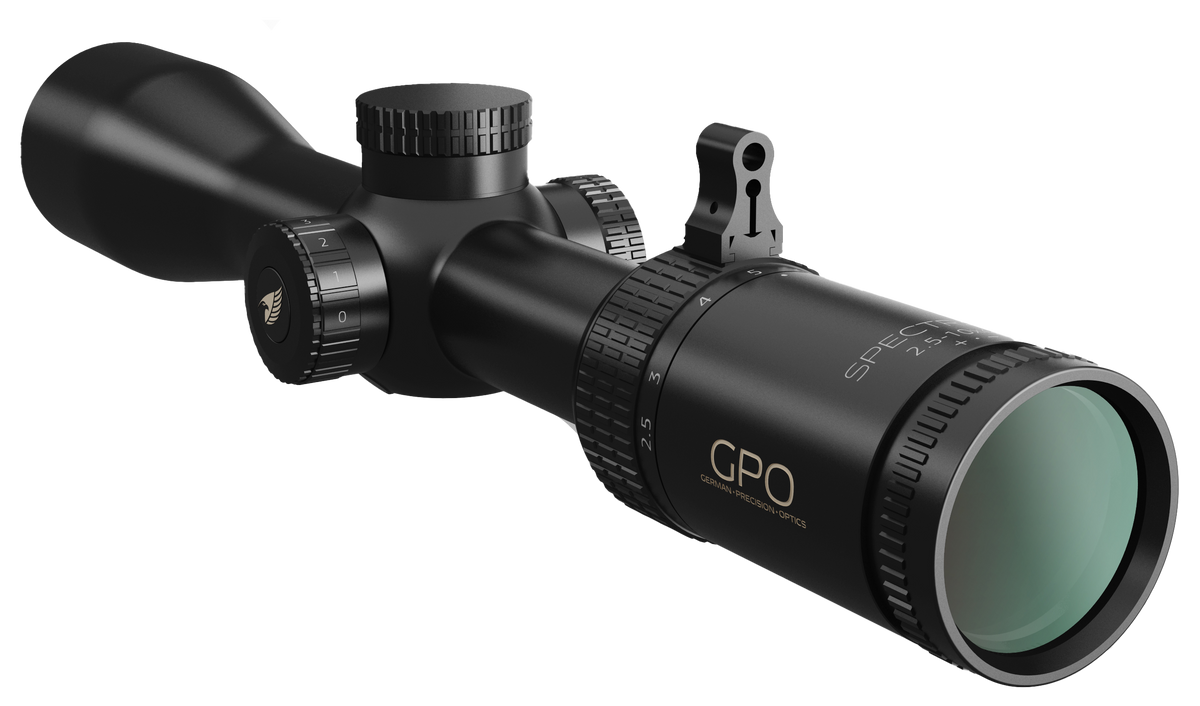 Lunette GPO Spectra 4X 2,5-10x44i grossissement 2,5-10 x 44 mm champ 16,2 m - 4,1 m à 100 mètres