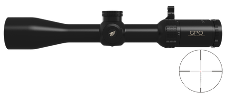 Lunette GPO Spectra 4X 2,5-10x44i grossissement 2,5-10 x 44 mm champ 16,2 m - 4,1 m à 100 mètres