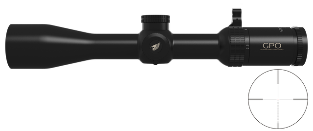 Lunette GPO Spectra 4X 2,5-10x44i grossissement 2,5-10 x 44 mm champ 16,2 m - 4,1 m à 100 mètres