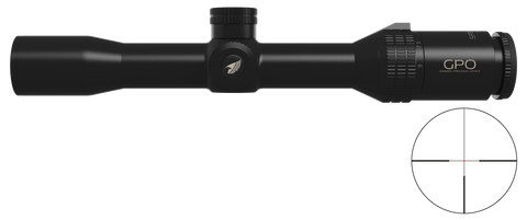 Lunette GPO Spectra 6X 1,5-9x32 grossissement 1,5-9 x 32 mm champ 28 m - 4,6 m à 100 mètres