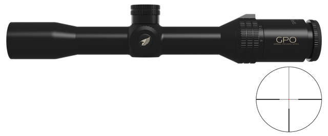 Lunette GPO Spectra 6X 1,5-9x32 grossissement 1,5-9 x 32 mm champ 28 m - 4,6 m à 100 mètres
