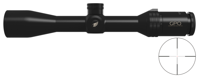 Lunette GPO Spectra 6X 1,5-9x44 grossissement 1,5-9 x 44 mm champ 28 m - 4,6 m à 100 mètres