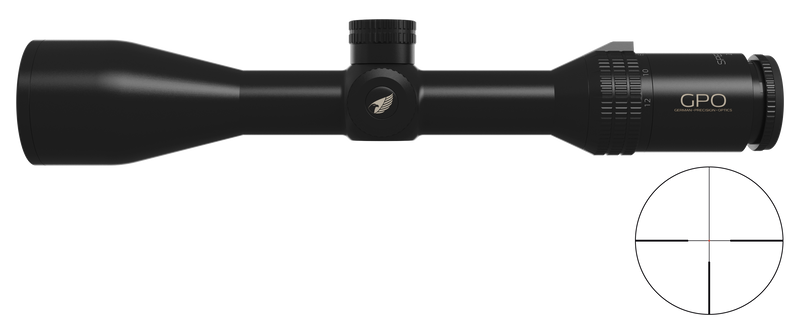 Lunette GPO Spectra 6X 2-12x50 grossissement 2-12 x 50 mm champ 21 m - 3,5 m à 100 mètres