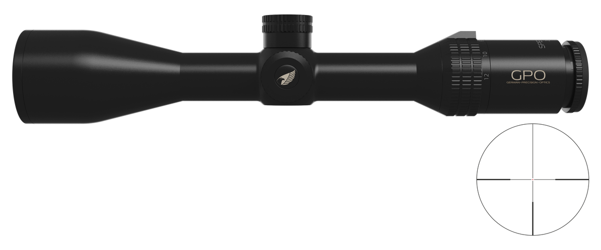 Lunette GPO Spectra 6X 2-12x50 grossissement 2-12 x 50 mm champ 21 m - 3,5 m à 100 mètres