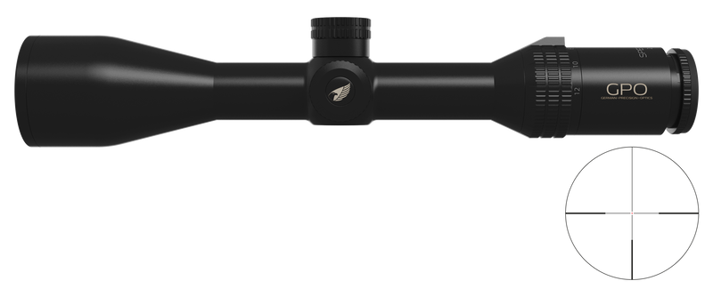 Lunette GPO Spectra 6X 2-12x50 grossissement 2-12 x 50 mm champ 21 m - 3,5 m à 100 mètres
