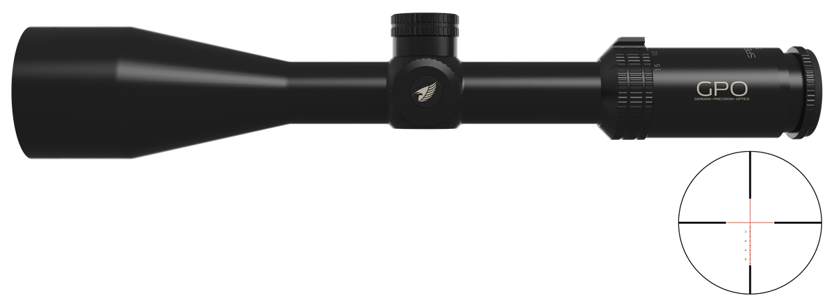 Lunette GPO Spectra 6X 3-18x56 grossissement 3-18 x 56 mm champ 11,1 m - 1,9 m à 100 mètres